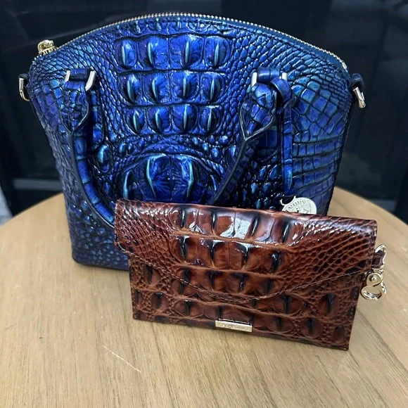 Brahmin Duxie MIRAGE MELBOURNE/ Pecan Melbourne mini wallet set - Picture 4 of 8